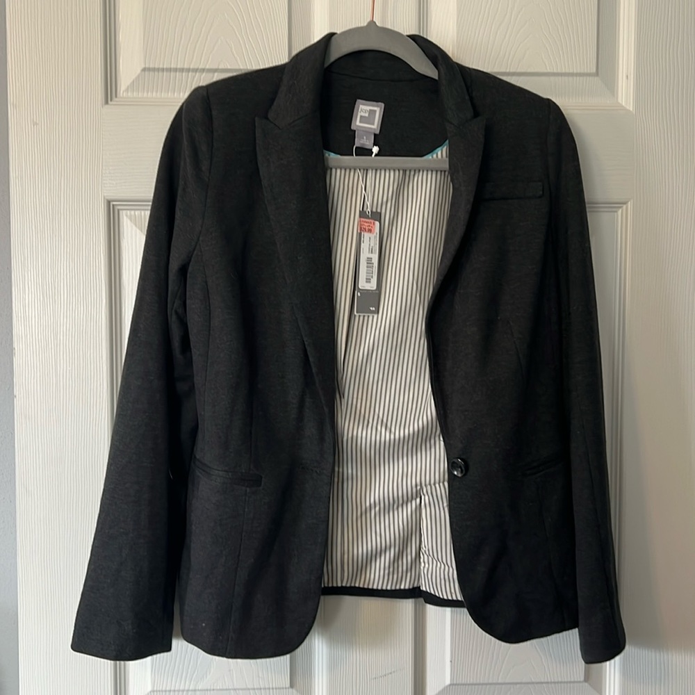 women’s grey soft blazer